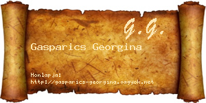Gasparics Georgina névjegykártya